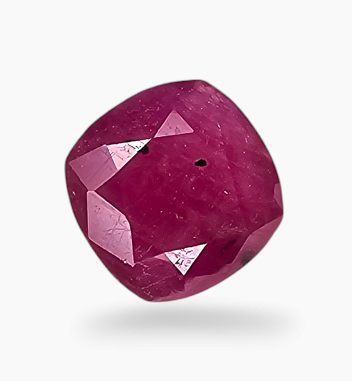 Natural Ruby Stone 3.47 Carats Cushion Shape Mozambique Origin Size 8.5x8.5mm