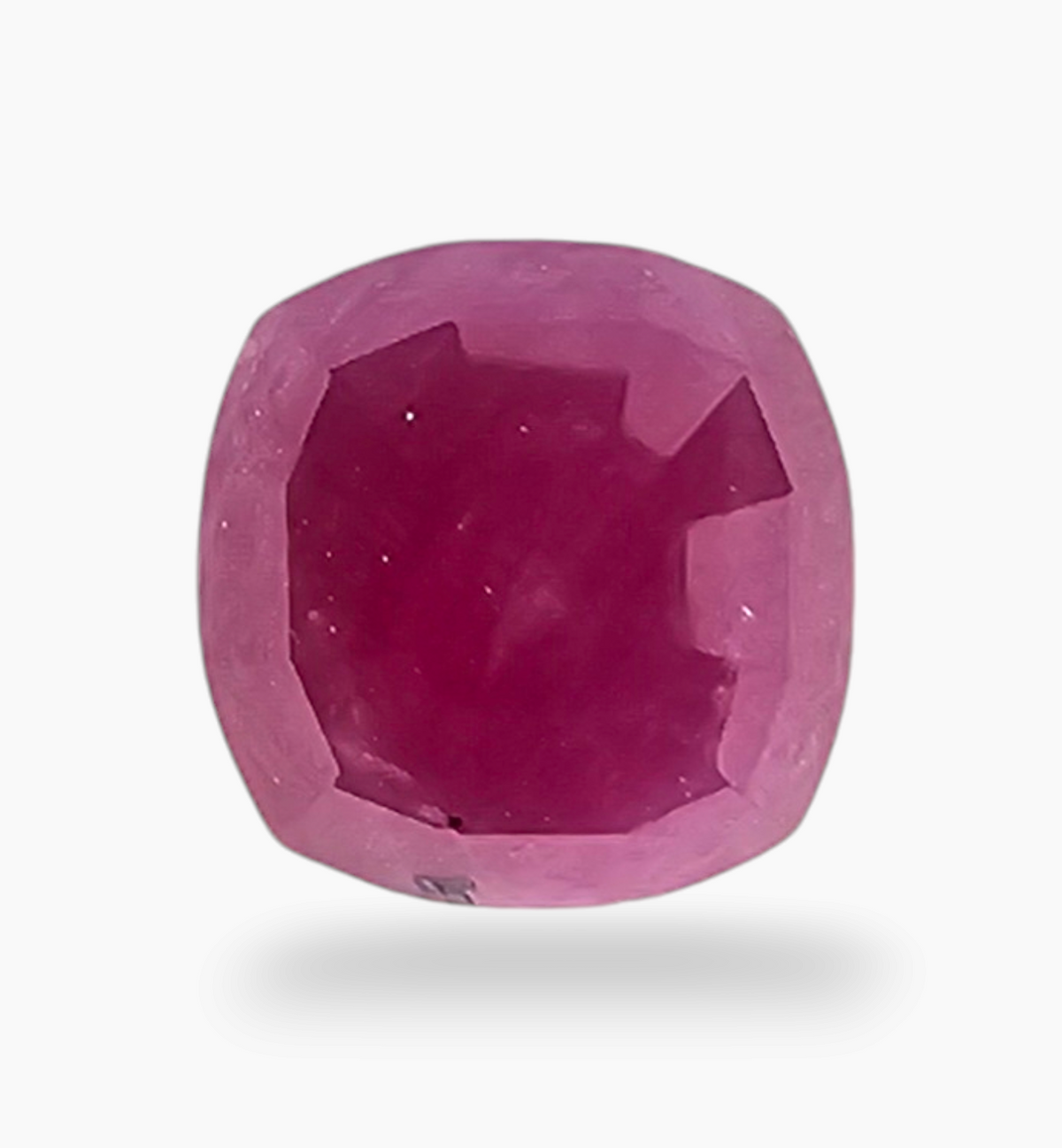 Natural Ruby Stone 3.47 Carats Cushion Shape Mozambique Origin Size 8.5x8.5mm