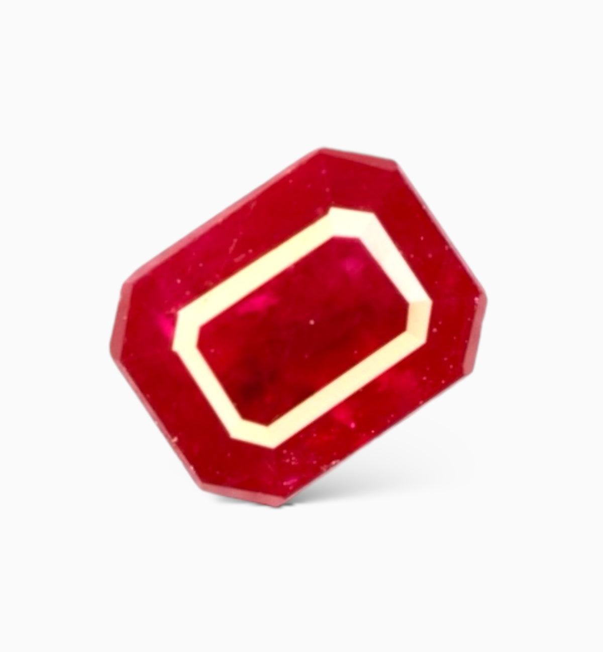 Natural Ruby Stone 0.44 Carats Emerald Cut Shape Mozambique Origin Size 5x4mm