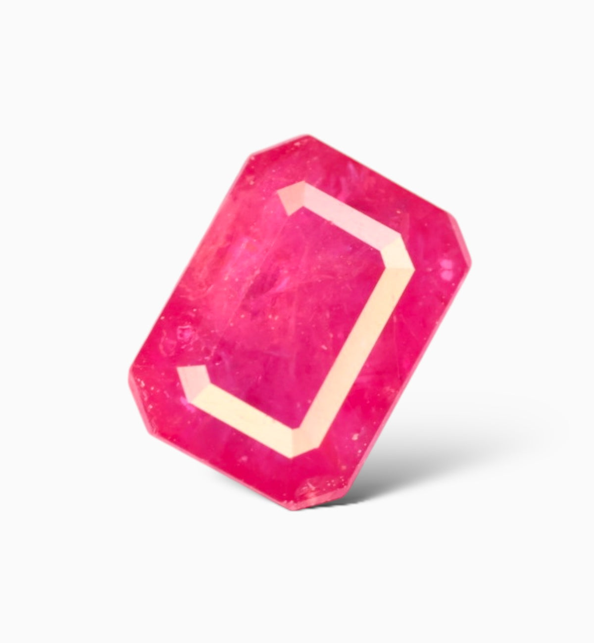 Natural Ruby Stone 1.64 Carats Emerald Cut Shape Mozambique Origin Size 7x5.2mm