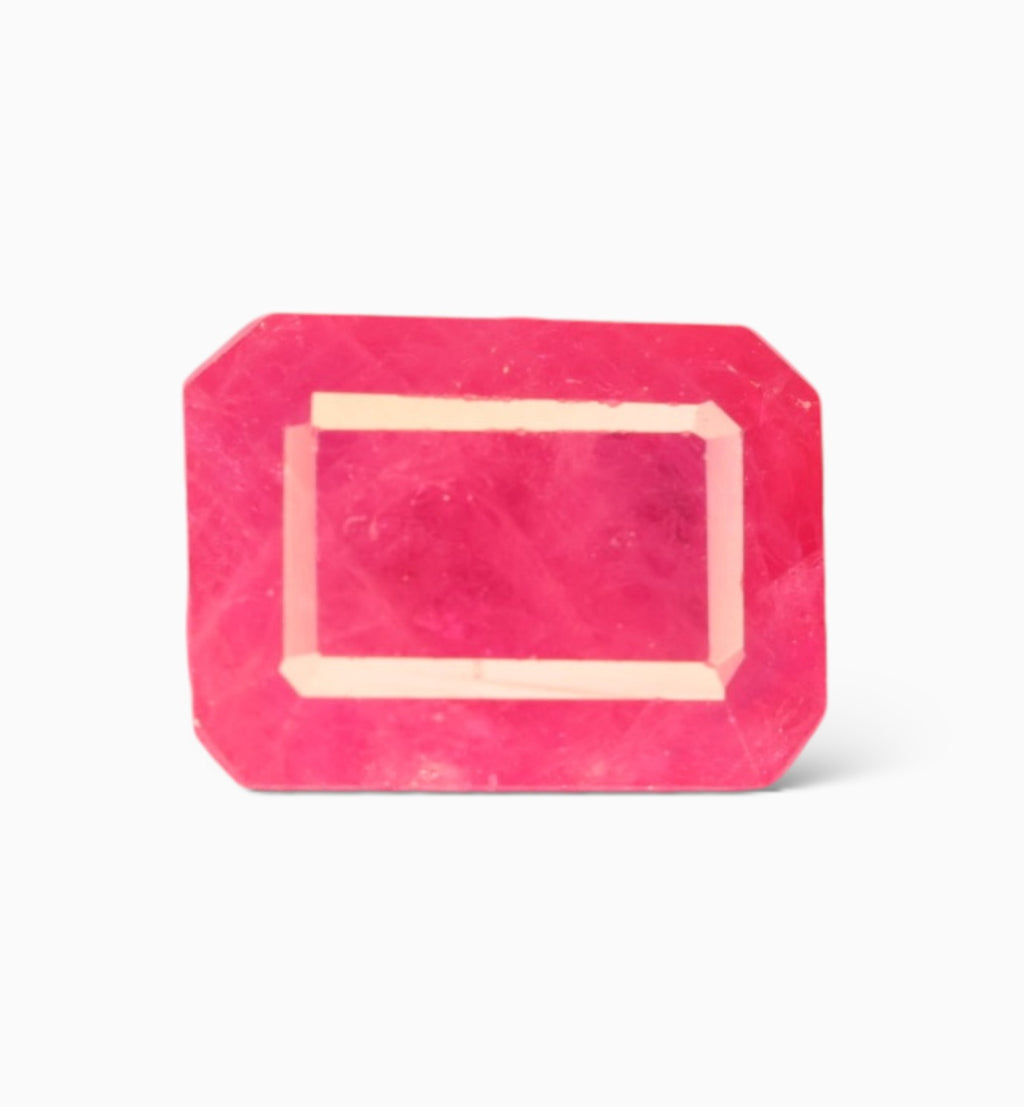Natural Ruby Stone 1.73 Carats Emerald Cut Shape Mozambique Origin Size 8x6mm