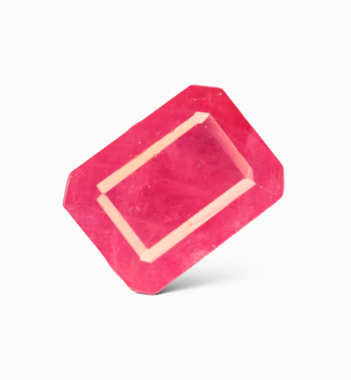 Natural Ruby Stone 1.73 Carats Emerald Cut Shape Mozambique Origin Size 8x6mm
