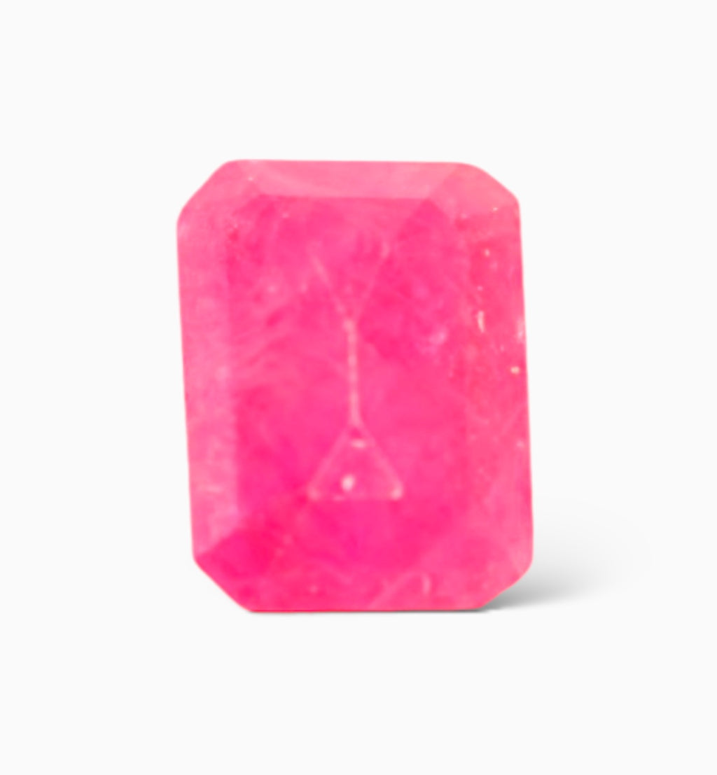 Natural Ruby Stone 1.73 Carats Emerald Cut Shape Mozambique Origin Size 8x6mm