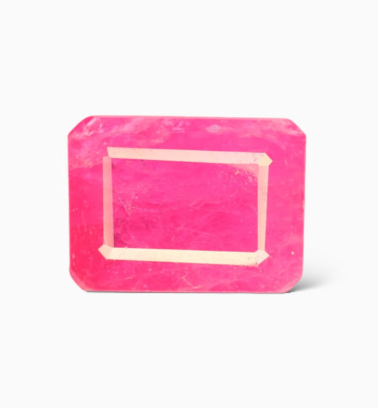 Natural Ruby Stone 1.82 Carats Emerald Cut Shape Mozambique Origin Size 8x6mm