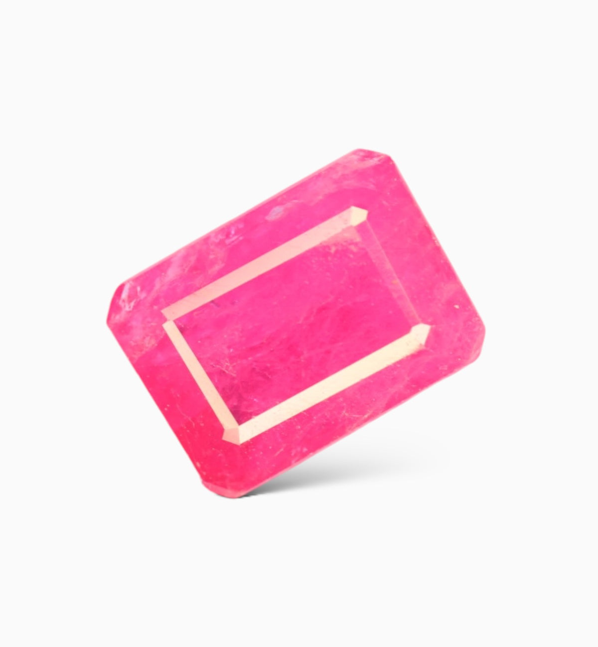 Natural Ruby Stone 1.82 Carats Emerald Cut Shape Mozambique Origin Size 8x6mm