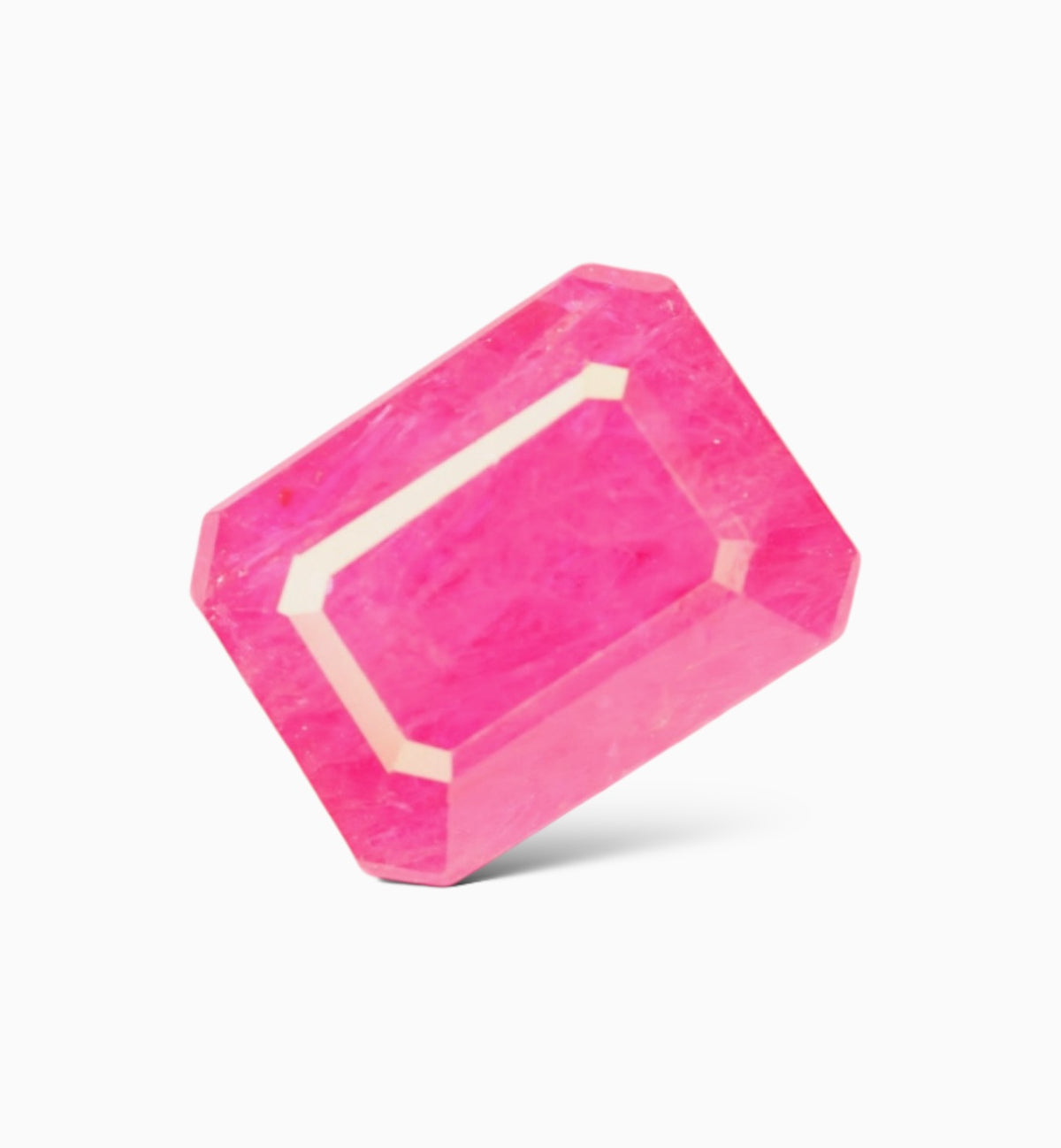 Natural Ruby Stone 2.12 Carats Emerald Cut Shape Mozambique Origin Size 8x6.1mm