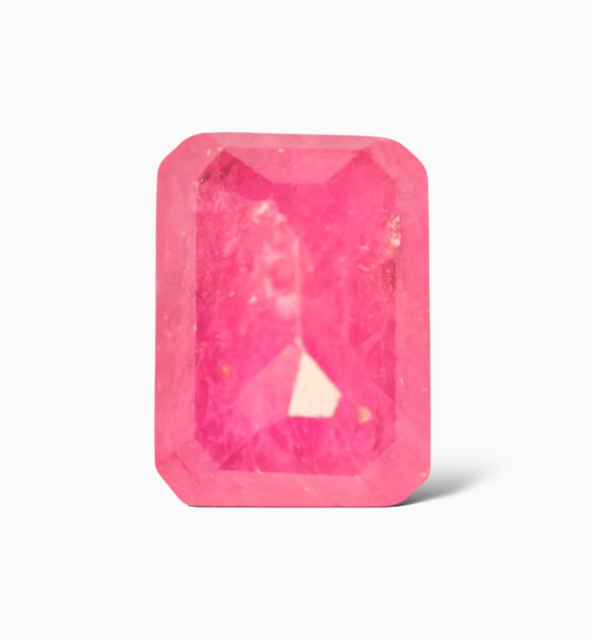 Natural Ruby Stone 2.12 Carats Emerald Cut Shape Mozambique Origin Size 8x6.1mm