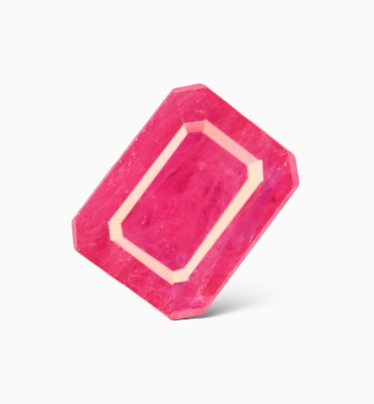 Natural Ruby Stone 2.13 Carats Emerald Cut Shape Mozambique Origin Size 8.1x6.3mm