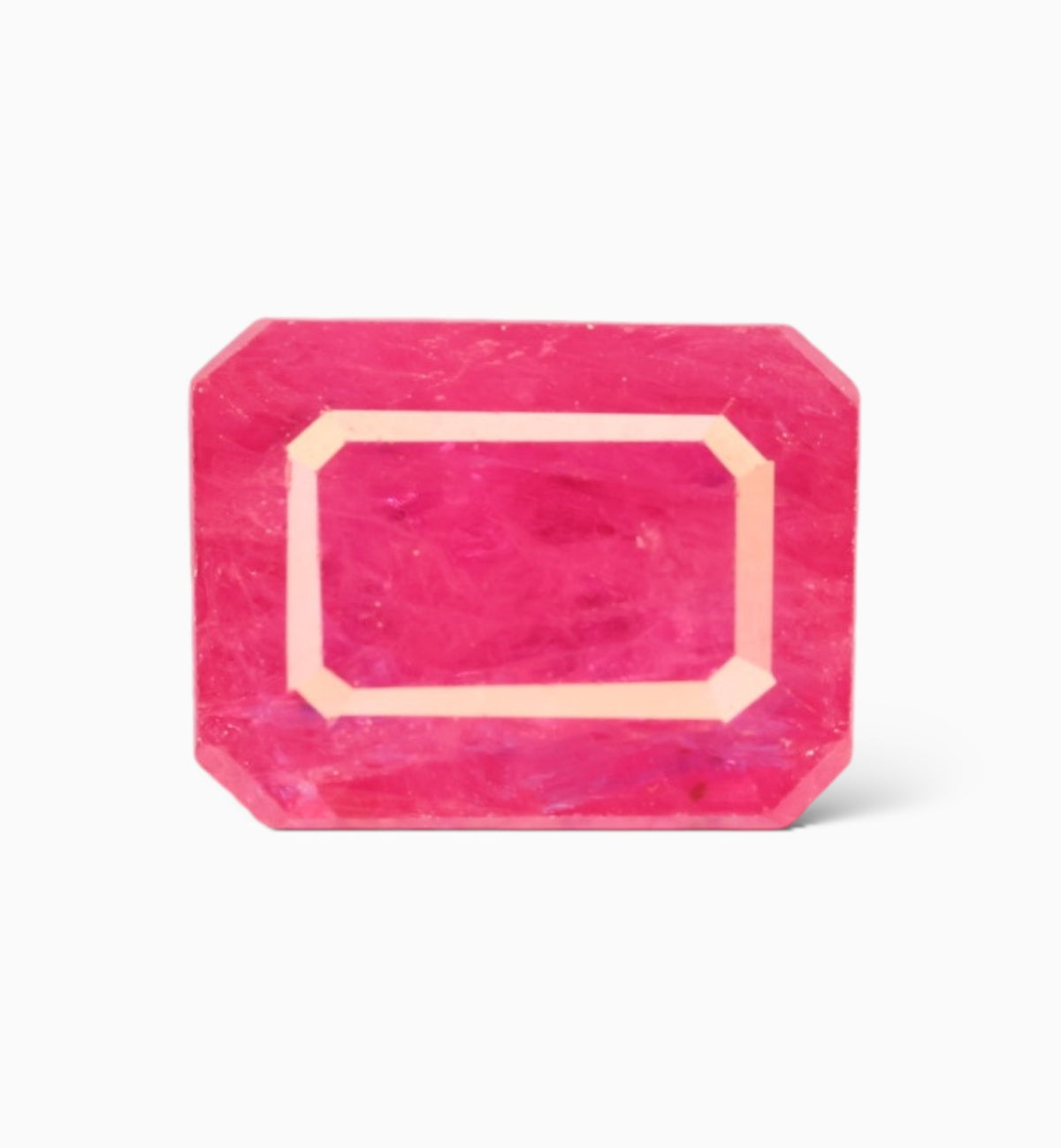 Natural Ruby Stone 2.13 Carats Emerald Cut Shape Mozambique Origin Size 8.1x6.3mm