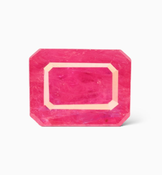 Natural Ruby Stone 2.13 Carats Emerald Cut Shape Mozambique Origin Size 8.1x6.3mm