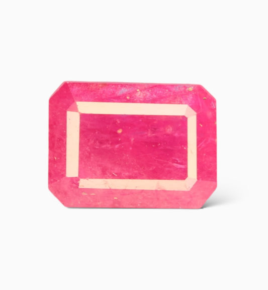 Natural Ruby Stone 2.20 Carats Emerald Cut Shape Mozambique Origin Size 8x6mm