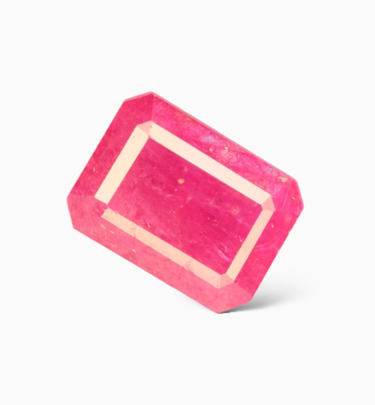 Natural Ruby Stone 2.20 Carats Emerald Cut Shape Mozambique Origin Size 8x6mm