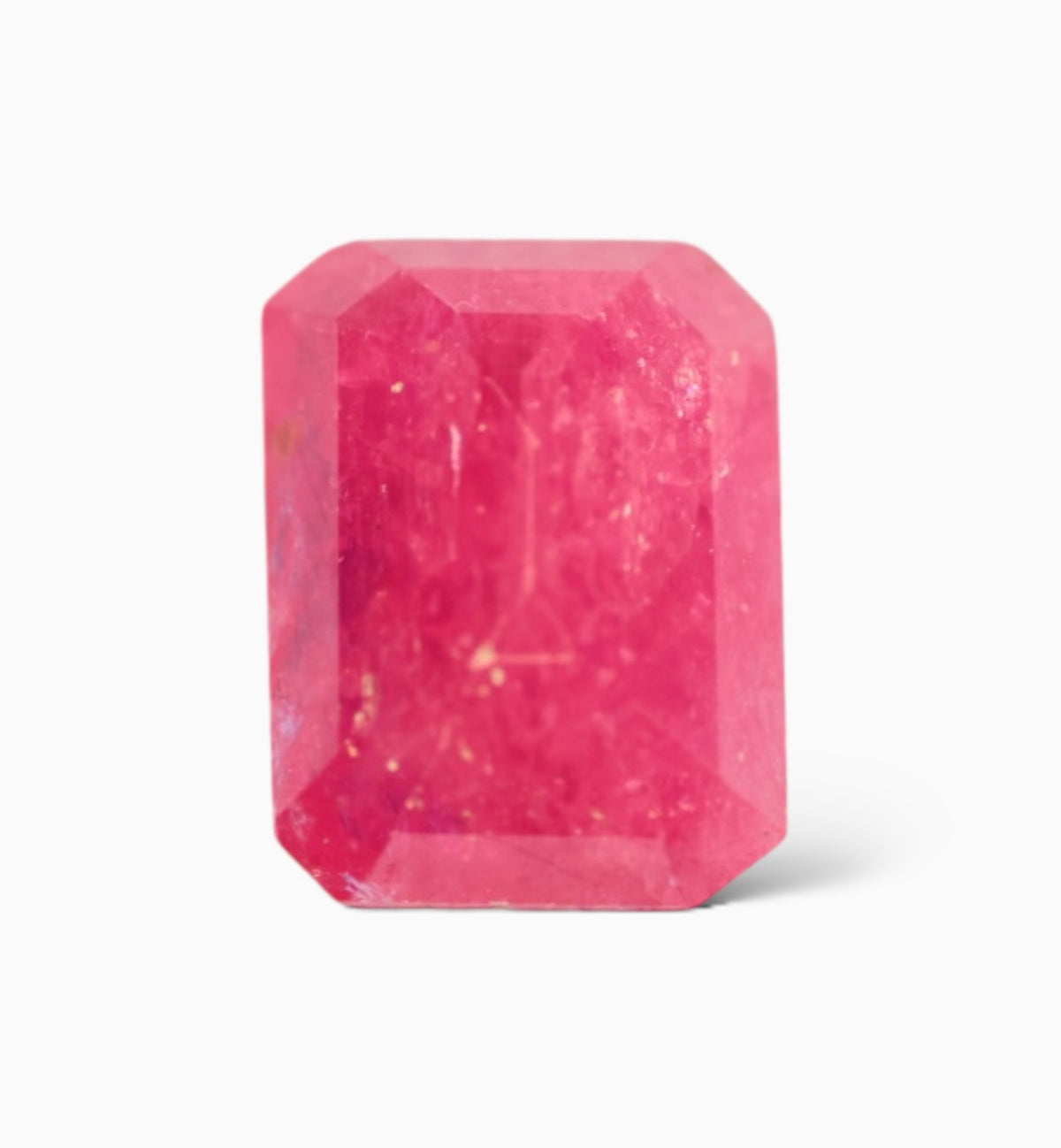 Natural Ruby Stone 2.20 Carats Emerald Cut Shape Mozambique Origin Size 8x6mm