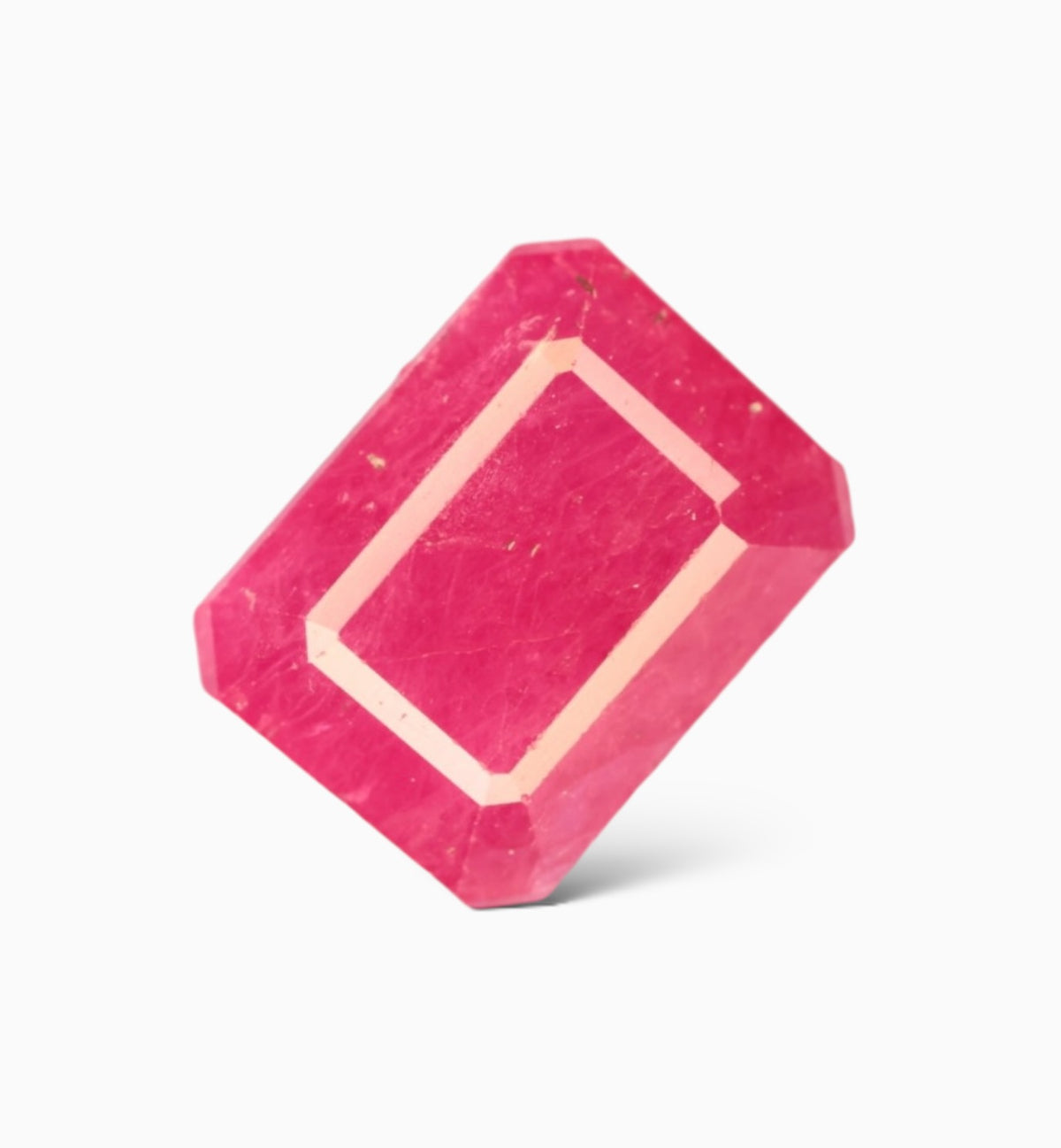 Natural Ruby Stone 2.29 Carats Emerald Cut Shape Mozambique Origin Size 7.8x6mm