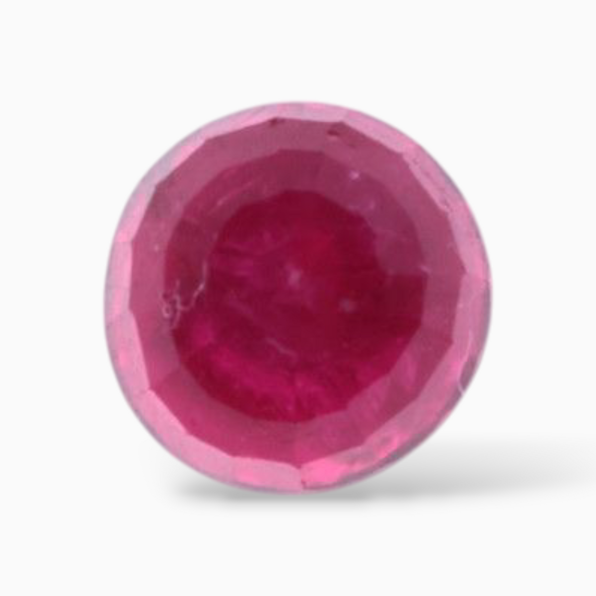 Ruby Gemstone In Round Shape 0.70 Carats 4.6mm Size