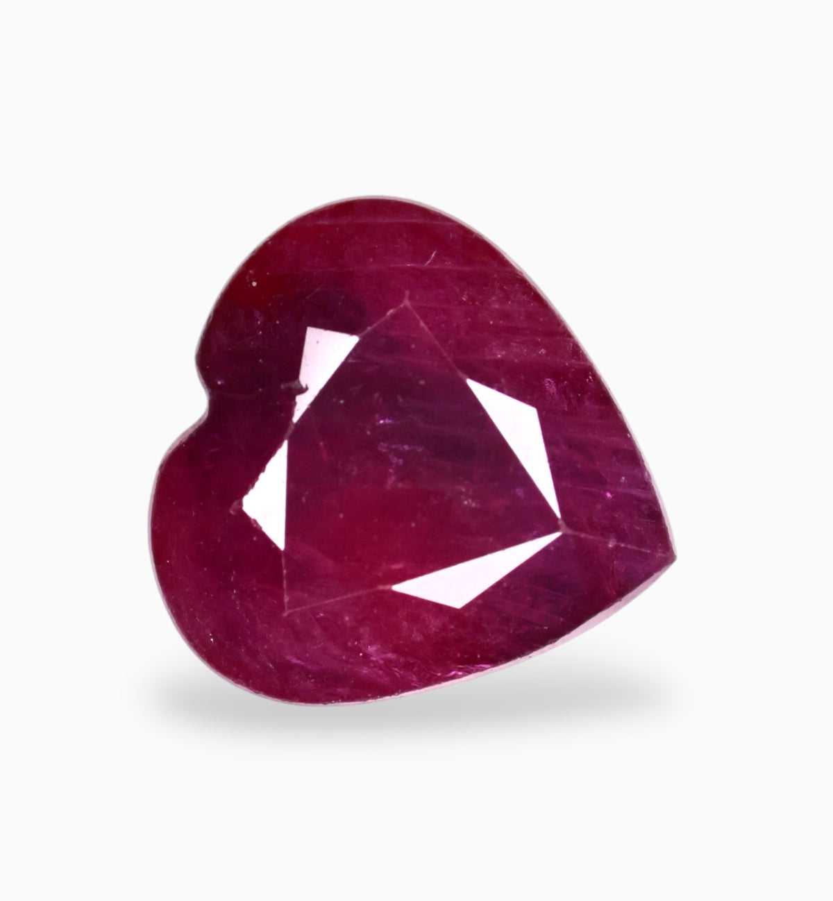 Natural ruby Stone 1.43 Carats Heart Shape 6.8x6.8mm