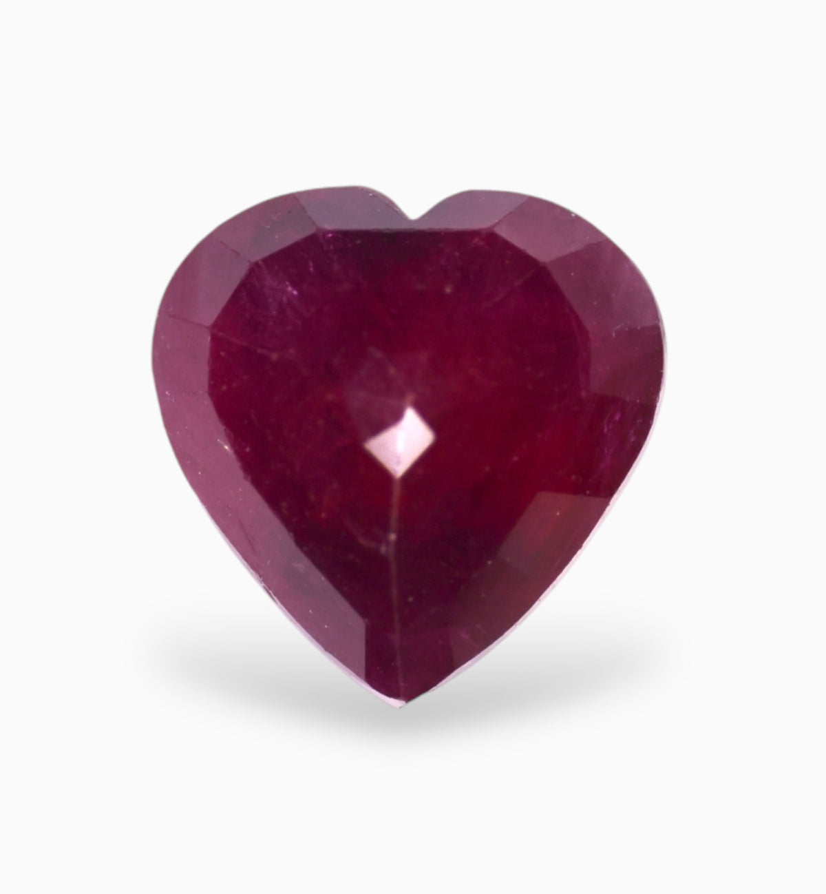 Natural ruby Stone 1.43 Carats Heart Shape 6.8x6.8mm