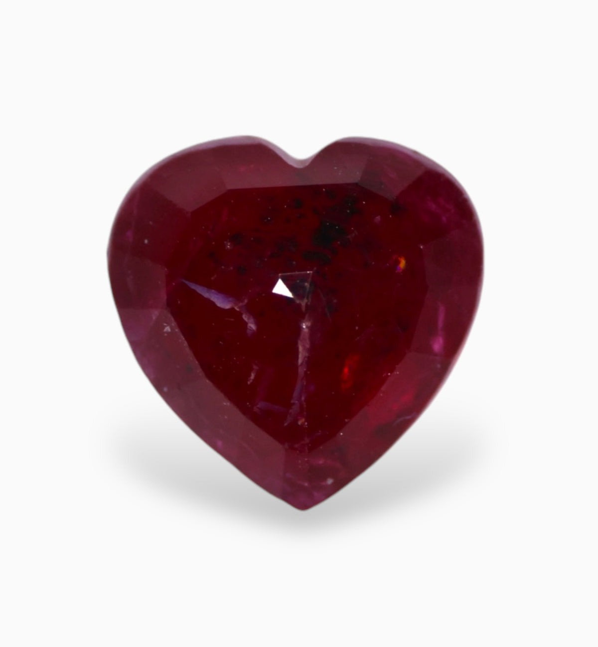 Natural ruby Stone 1.67 Carats Heart Shape 7x7mm