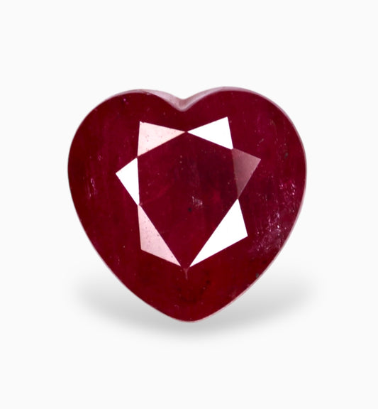 Natural ruby Stone 1.99 Carats Heart Shape 7x7mm