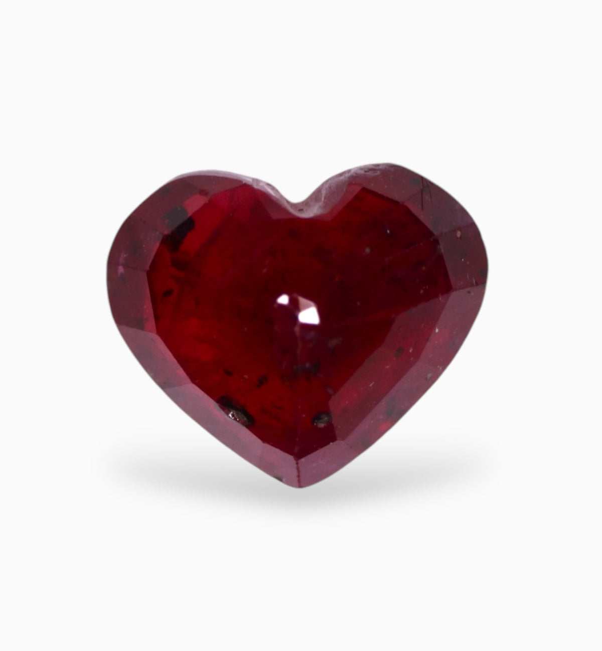 Natural ruby Stone 2.42 Carats Heart Shape 8.5x7.2mm