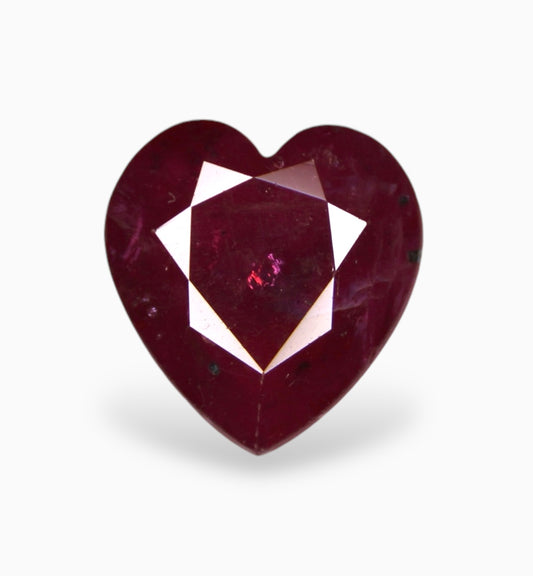 Natural ruby Stone 2.66 Carats Heart Shape 9x8.7mm