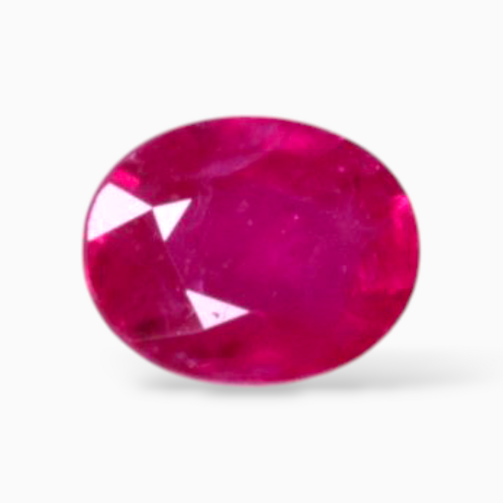 Ruby Mozambique For Sale In Oval Shape 0.74 Carats 6.4x5mm Size