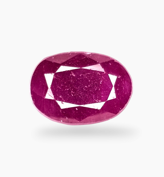 Natural Ruby Stone 2.10 Carats Oval Shape Mozambique Origin Size 9x6.4mm