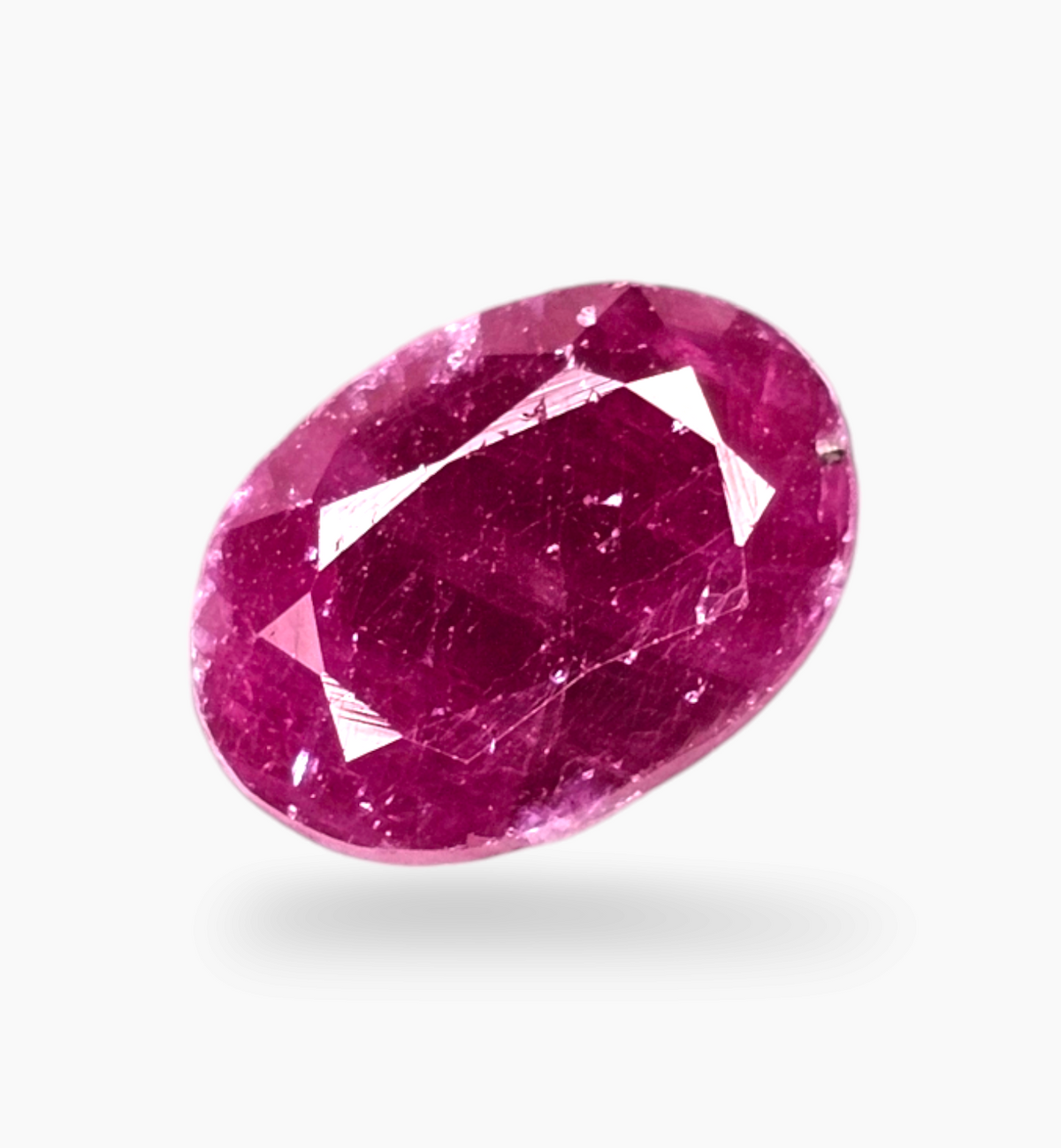 Natural Ruby Stone 2.24 Carats Oval Shape Mozambique Origin Size 9.3x6.5mm
