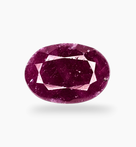 Natural Ruby Stone 2.24 Carats Oval Shape Mozambique Origin Size 9.3x6.5mm