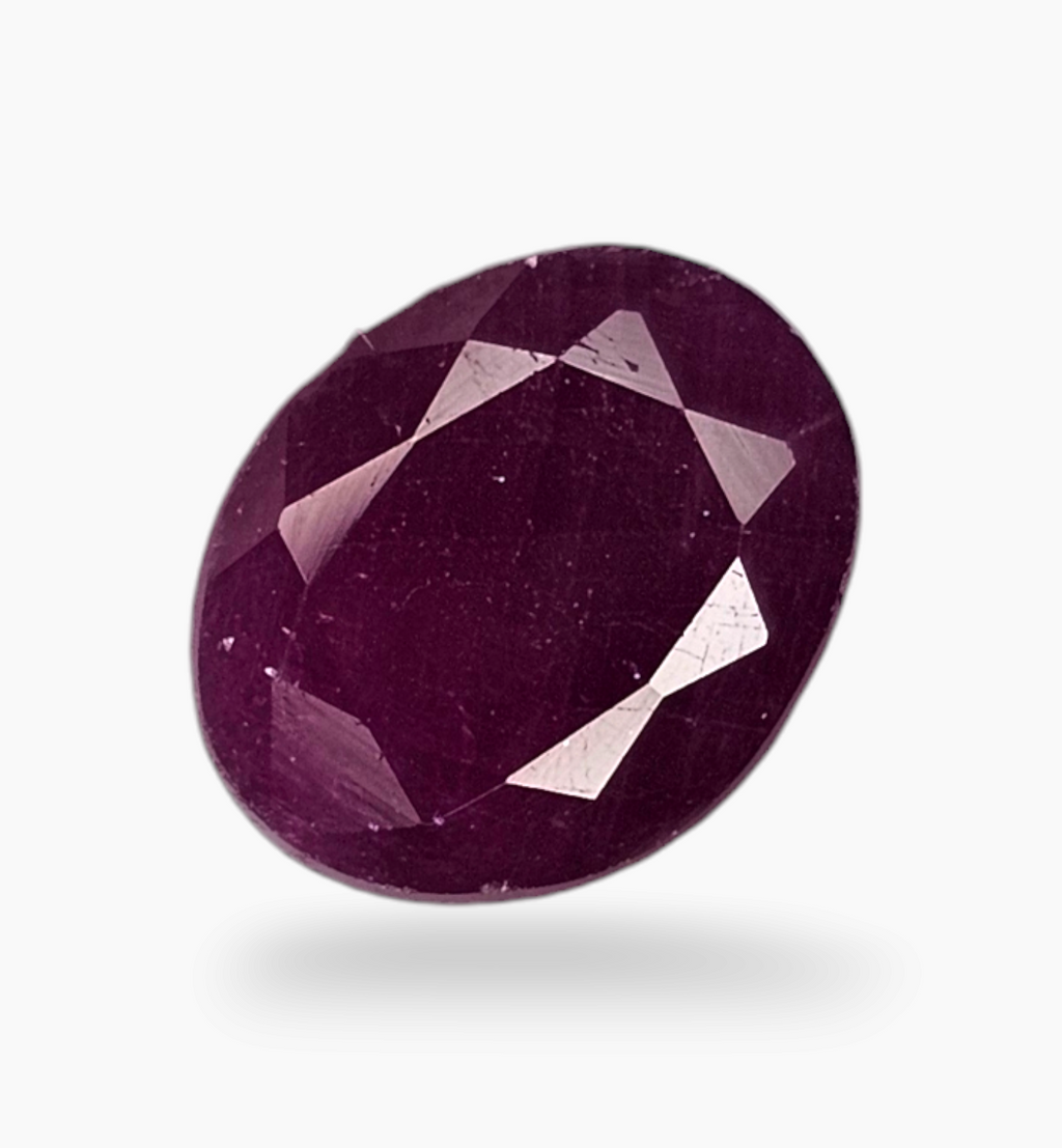 Natural Ruby Stone 2.45 Carats Oval Shape Mozambique Origin Size 8.7x7mm