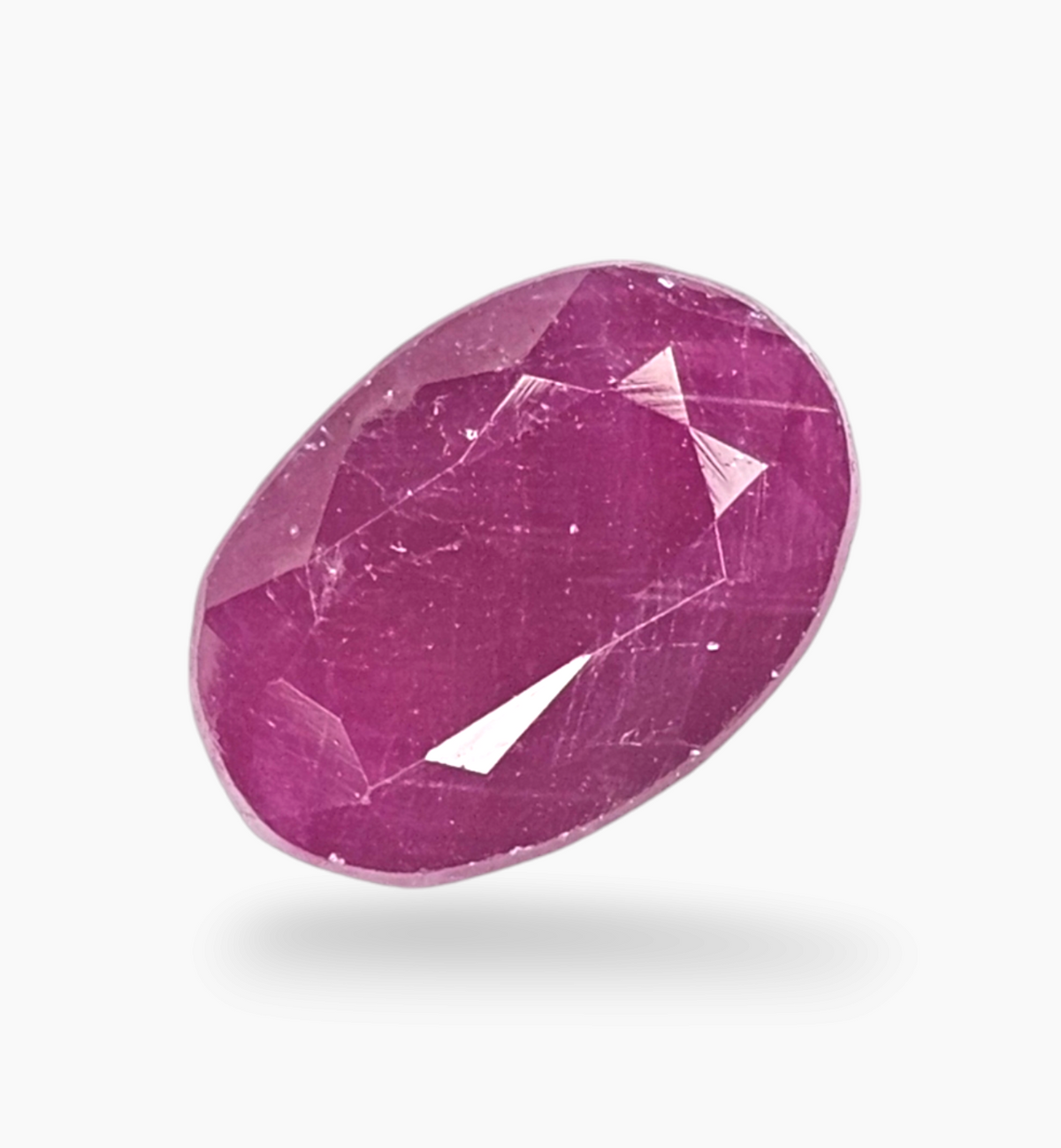 Natural Ruby Stone 2.60 Carats Oval Shape Mozambique Origin Size 10.3x7.2mm