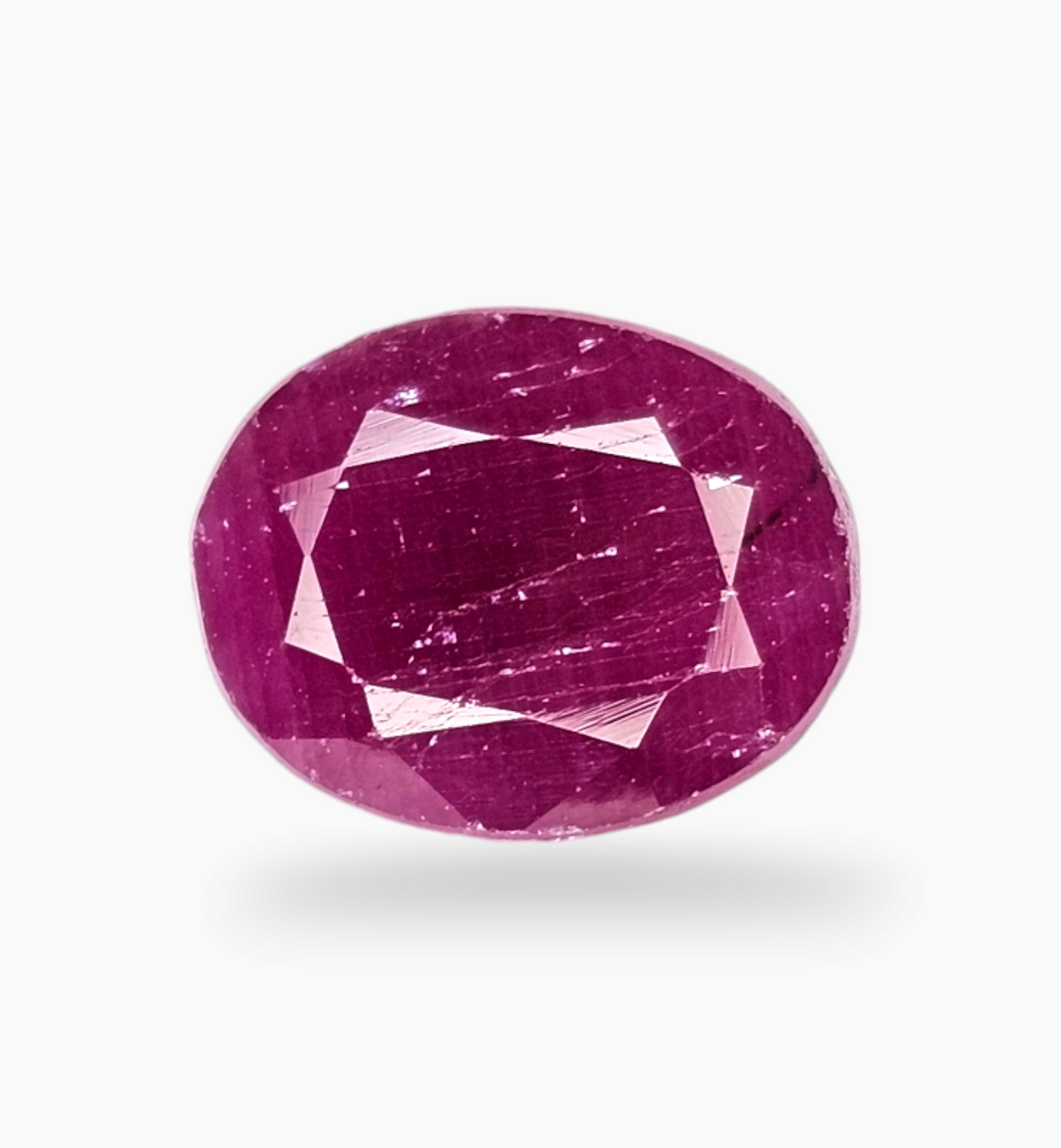 Natural Ruby Stone 2.61 Carats Oval Shape Mozambique Origin Size 8.5x8.7mm