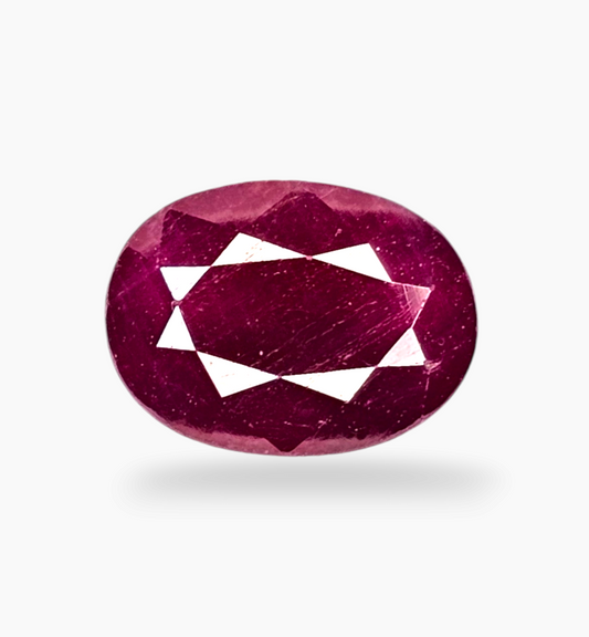 Natural Ruby Stone 2.62 Carats Oval Shape Mozambique Origin Size 9.5x7mm