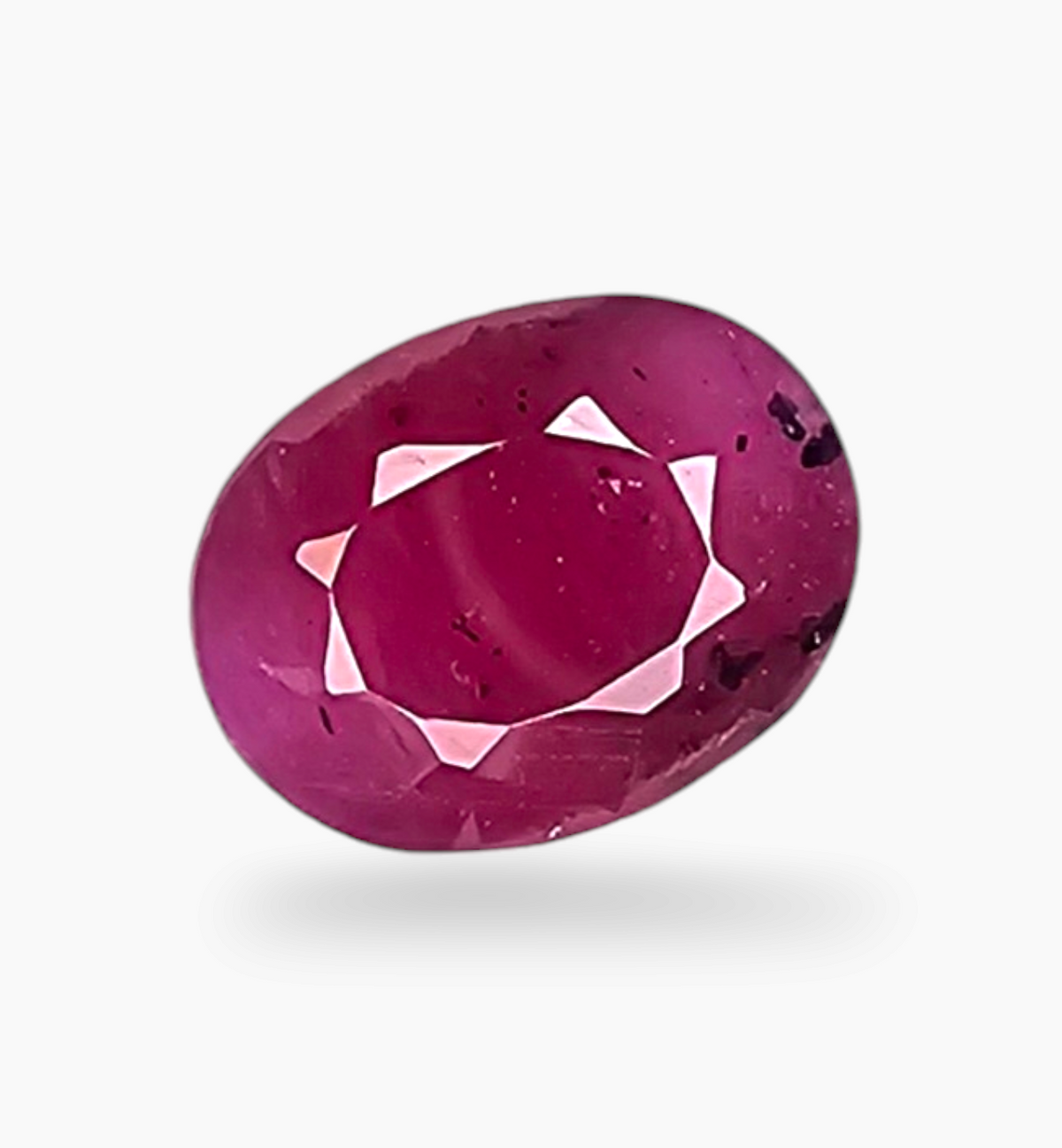 Natural Ruby Stone 2.65 Carats Oval Shape Mozambique Origin Size 9x7mm