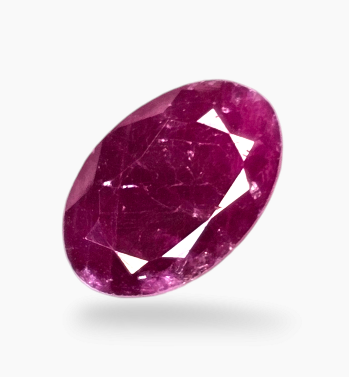 Natural Ruby Stone 2.84 Carats Oval Shape Mozambique Origin Size 10x6.7mm