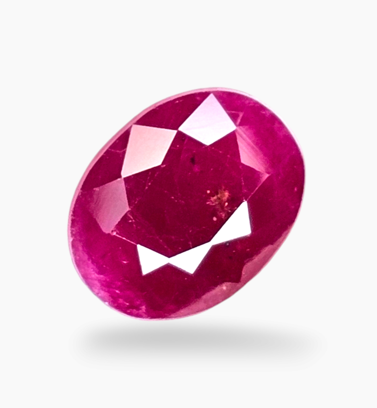 Natural Ruby Stone 3.27 Carats Oval Shape Mozambique Origin Size 9.7x7.5mm