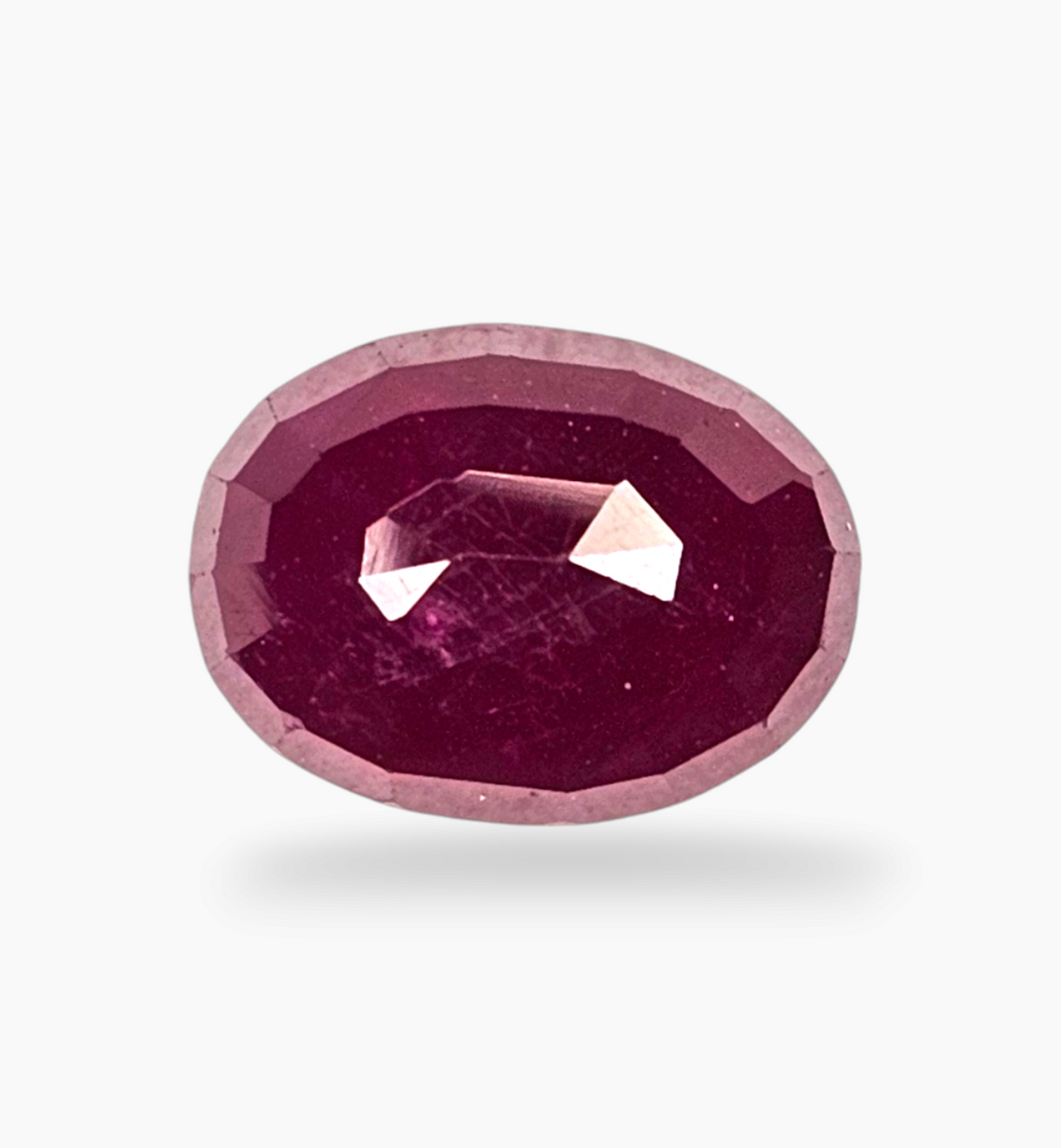 Natural Ruby Stone 3.58 Carats Oval Shape Mozambique Origin Size 9.7x7.2mm
