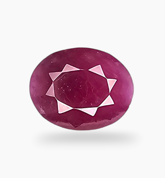 Natural Ruby Stone 3.79 Carats Oval Shape Mozambique Origin Size 10x8mm