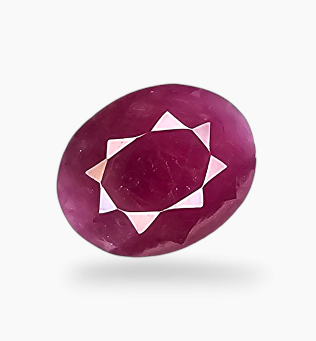 Natural Ruby Stone 3.79 Carats Oval Shape Mozambique Origin Size 10x8mm