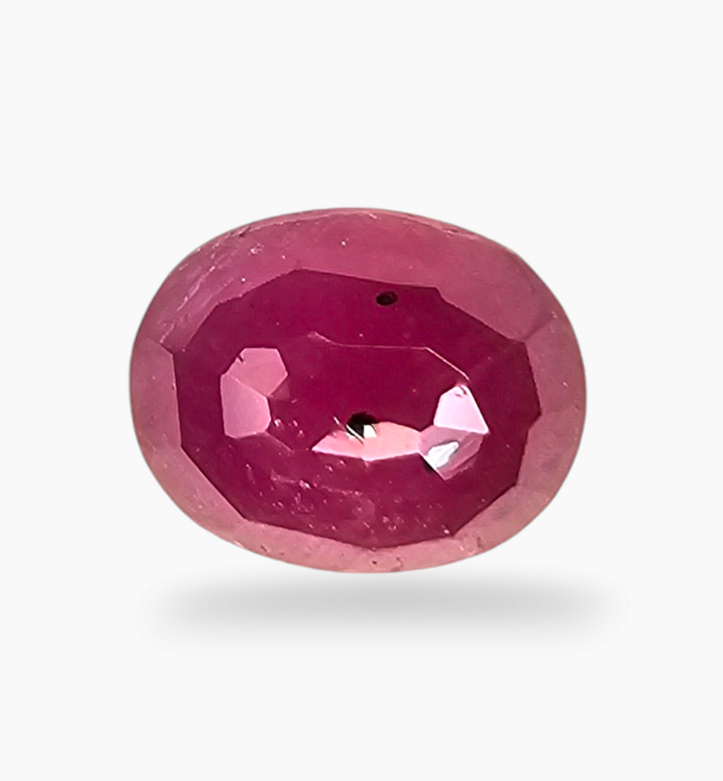 Natural Ruby Stone 3.90 Carats Oval Shape Mozambique Origin Size 10x8mm