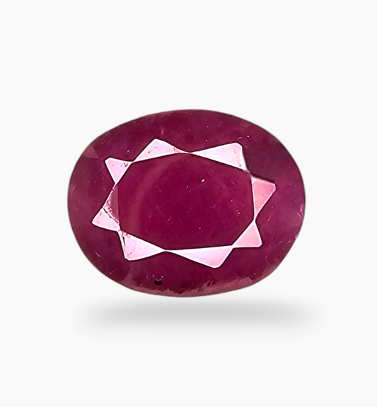 Natural Ruby Stone 4.14 Carats Oval Shape Mozambique Origin Size 10x8mm