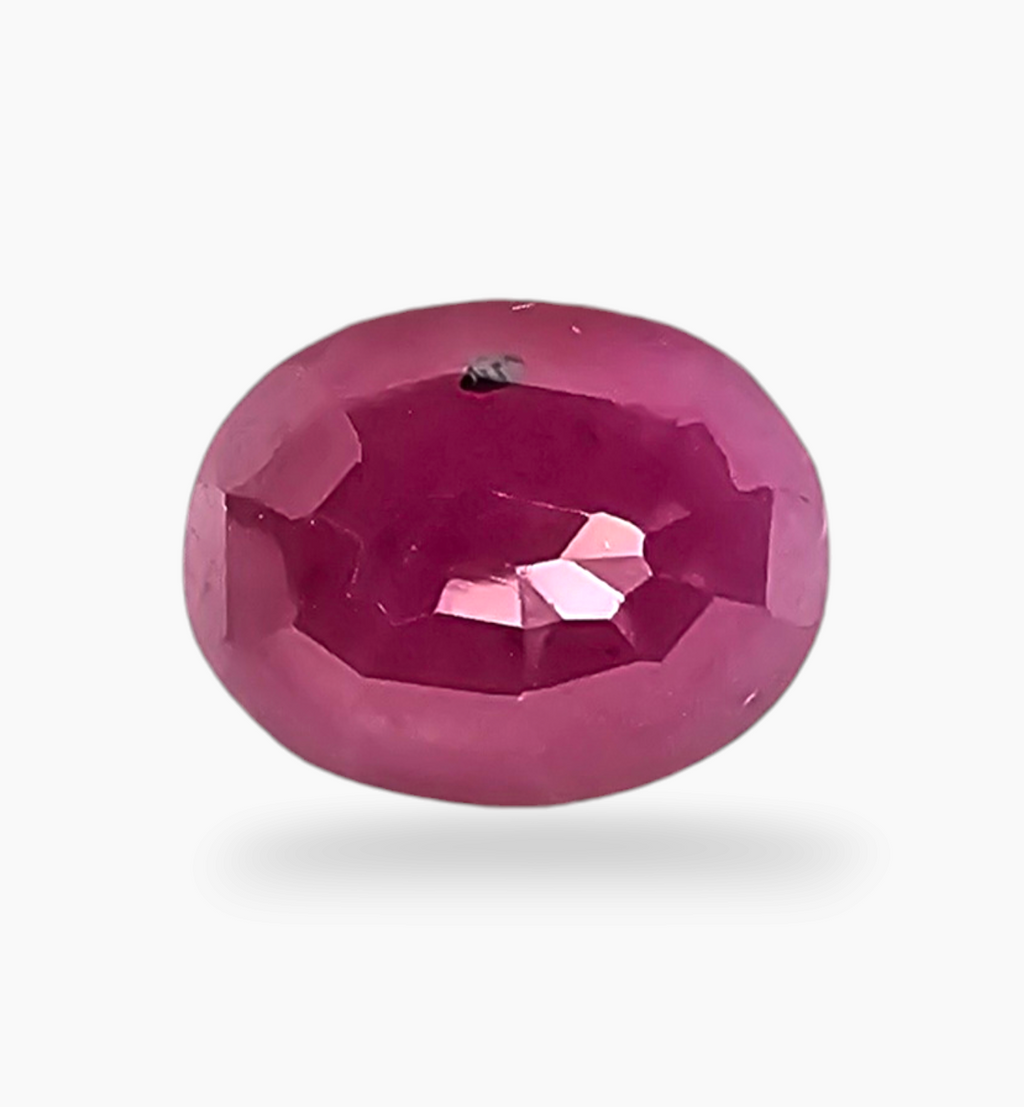 Natural Ruby Stone 4.14 Carats Oval Shape Mozambique Origin Size 10x8mm