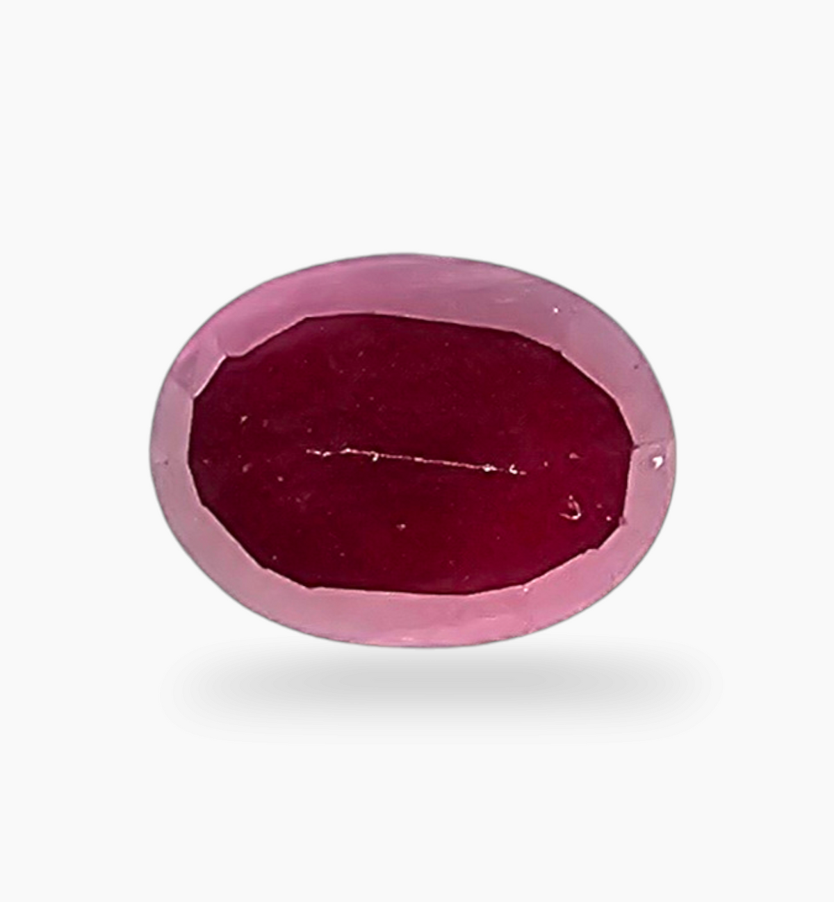Natural Ruby Stone 4.25 Carats Oval Shape Mozambique Origin Size 11.1x8.4mm