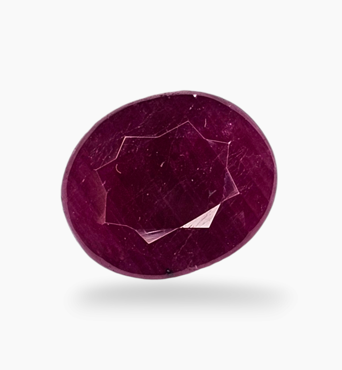 Natural Ruby Stone 4.71 Carats Oval Shape Mozambique Origin Size 8.5x10.3mm