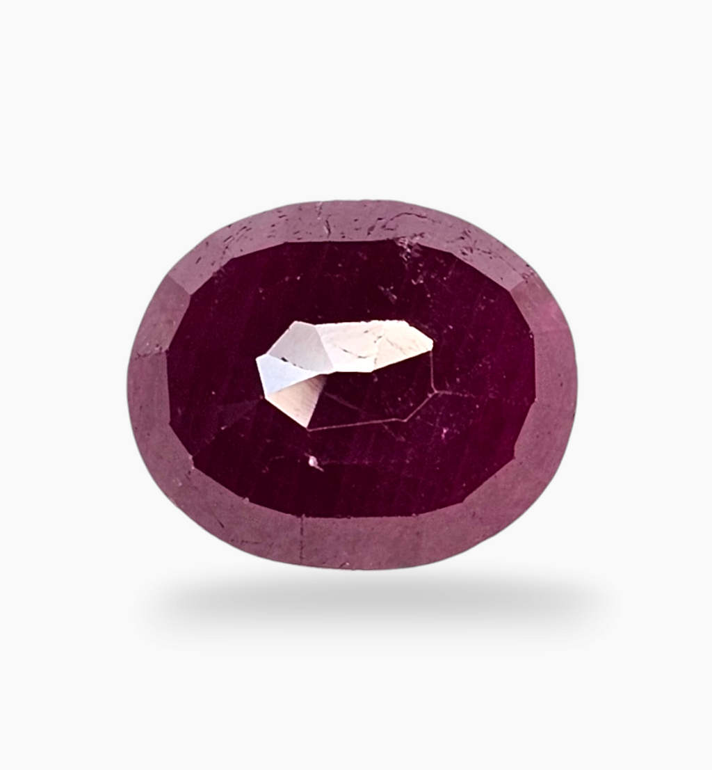 Natural Ruby Stone 4.71 Carats Oval Shape Mozambique Origin Size 8.5x10.3mm