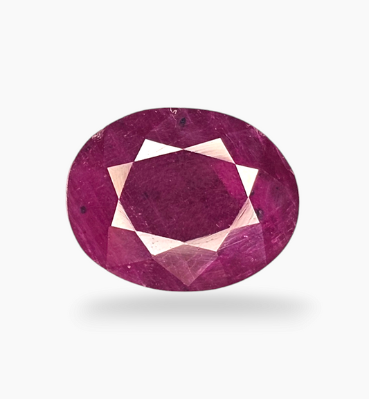 Natural Ruby Stone 4.86 Carats Oval Shape Mozambique Origin Size 11x8.6mm