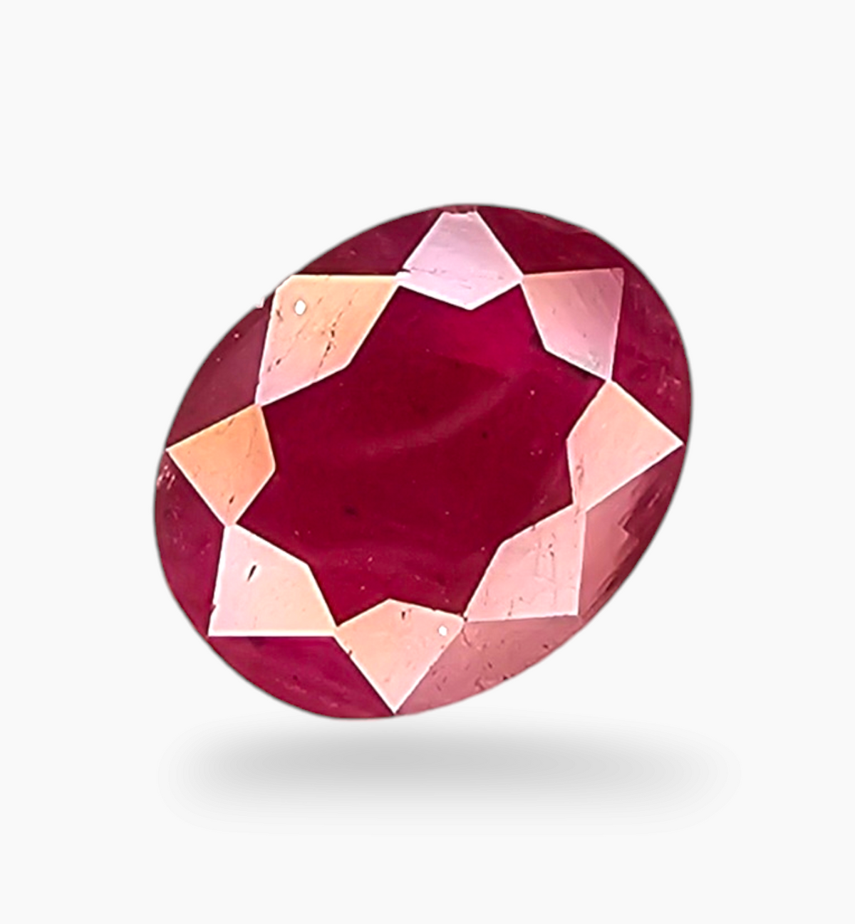 Natural Ruby Stone 4.86 Carats Oval Shape Mozambique Origin Size 11x8.6mm