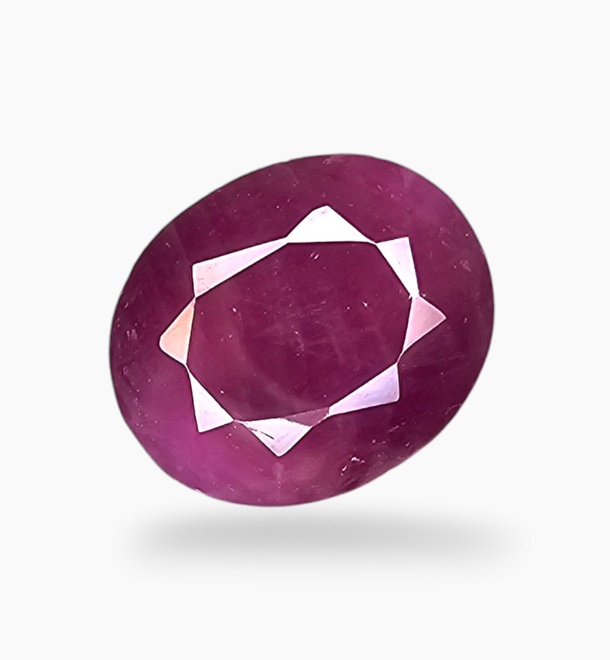 Natural Ruby Stone 6.40 Carats Oval Shape Mozambique Origin Size 12x10mm