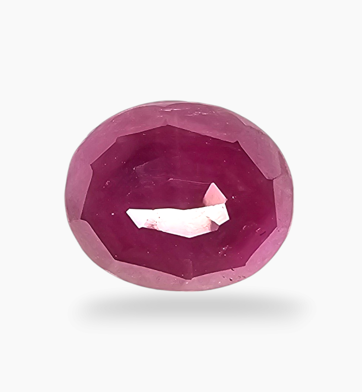 Natural Ruby Stone 6.40 Carats Oval Shape Mozambique Origin Size 12x10mm