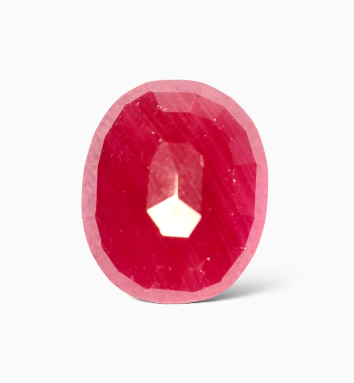 Natural Ruby Stone 8.95 Carats Oval Shape Mozambique Origin Size 13.7x11.5mm